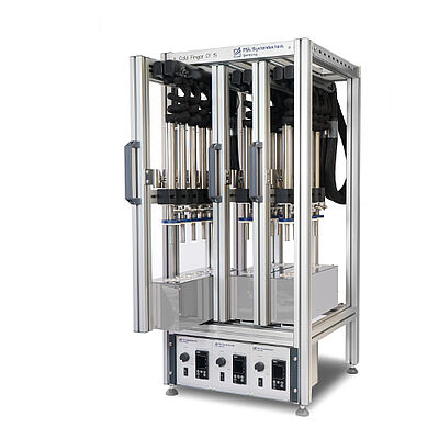 Multi-Place Cold Finger CF15: Laboratory instrument for measuring wax, wax deposits, wax content, inhibitor screening in crude oils as well as wax inhibitors tests by PSL Systemtechnik, Osterode im Harz, Made in Germany