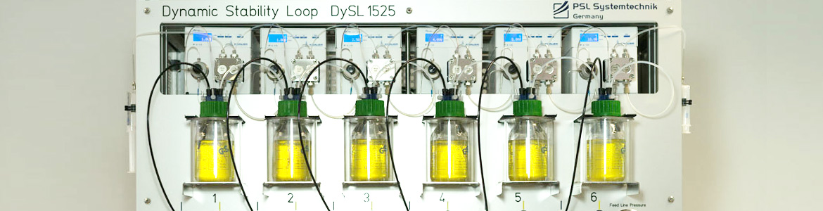 Dynamic Stability Loop: fully automatic laboratory instrument for test of long-term stability of chemicals. Stress test through multiple heating and cooling cycles. Small sample quantities, PSL Systemtechnik, Germany